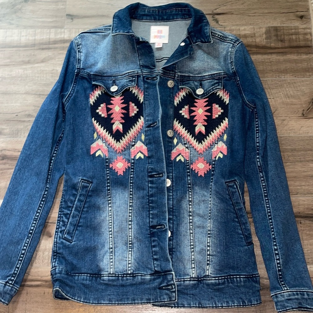 NWOT LulaRoe Jaxon Jean Jacket XS